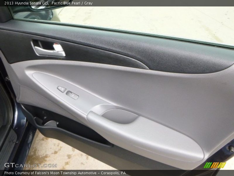 Pacific Blue Pearl / Gray 2013 Hyundai Sonata GLS