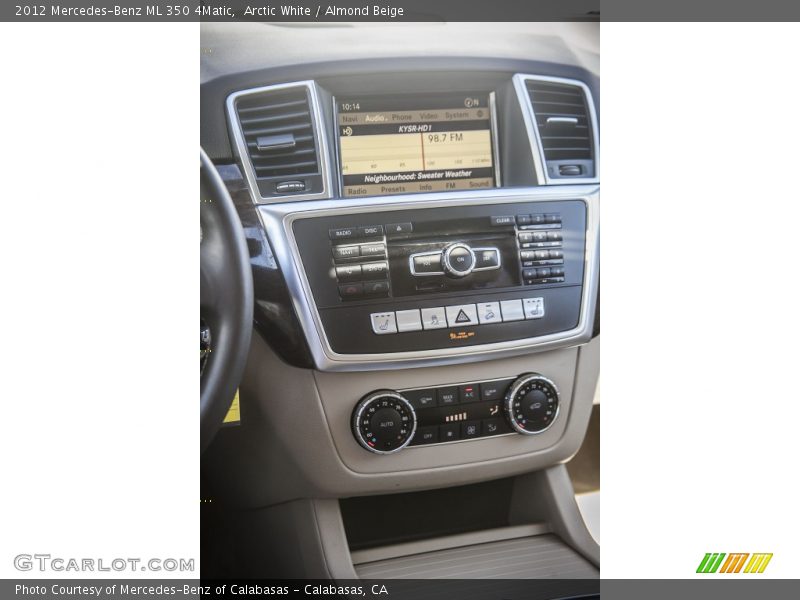 Arctic White / Almond Beige 2012 Mercedes-Benz ML 350 4Matic