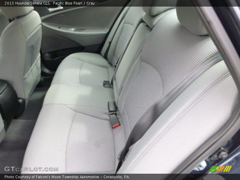 Pacific Blue Pearl / Gray 2013 Hyundai Sonata GLS