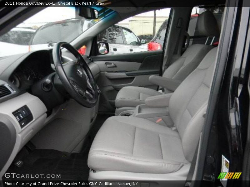 Crystal Black Pearl / Gray 2011 Honda Odyssey EX-L