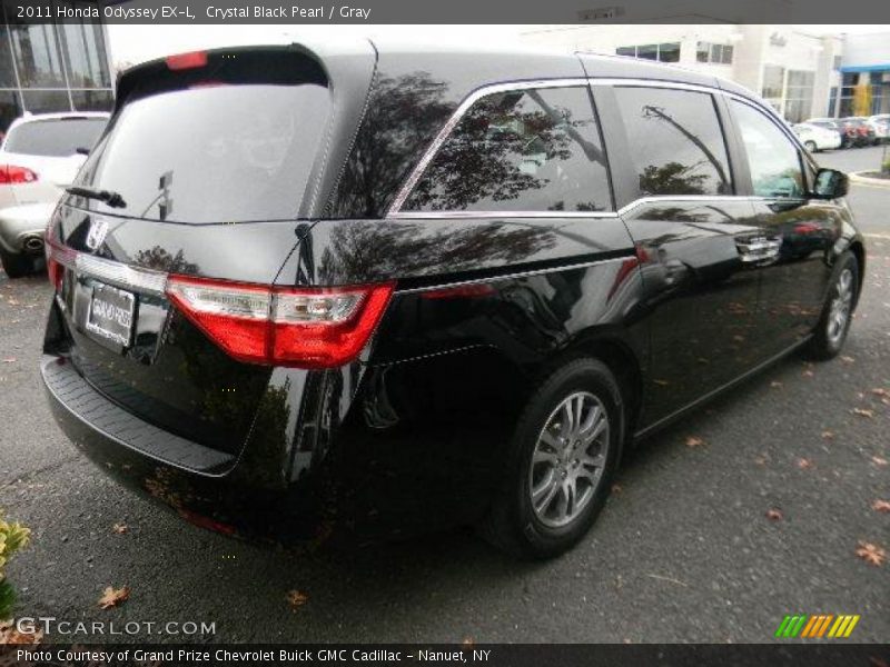 Crystal Black Pearl / Gray 2011 Honda Odyssey EX-L