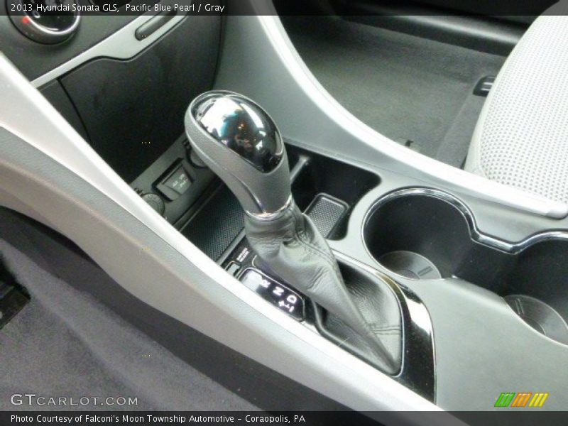 Pacific Blue Pearl / Gray 2013 Hyundai Sonata GLS
