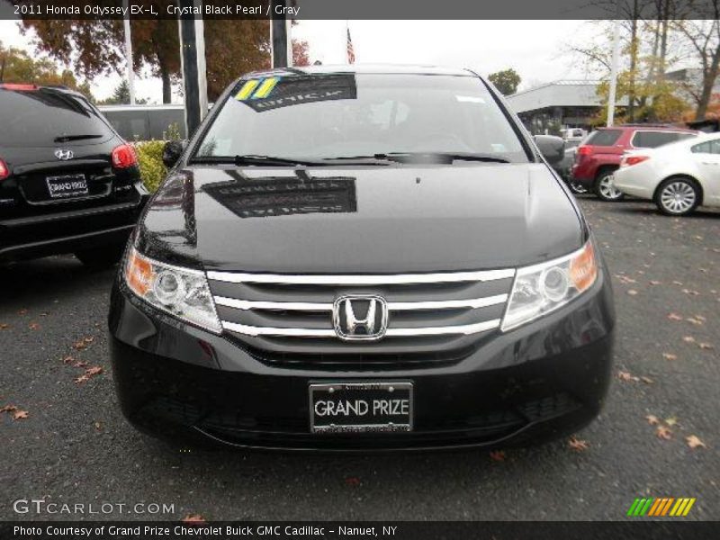 Crystal Black Pearl / Gray 2011 Honda Odyssey EX-L
