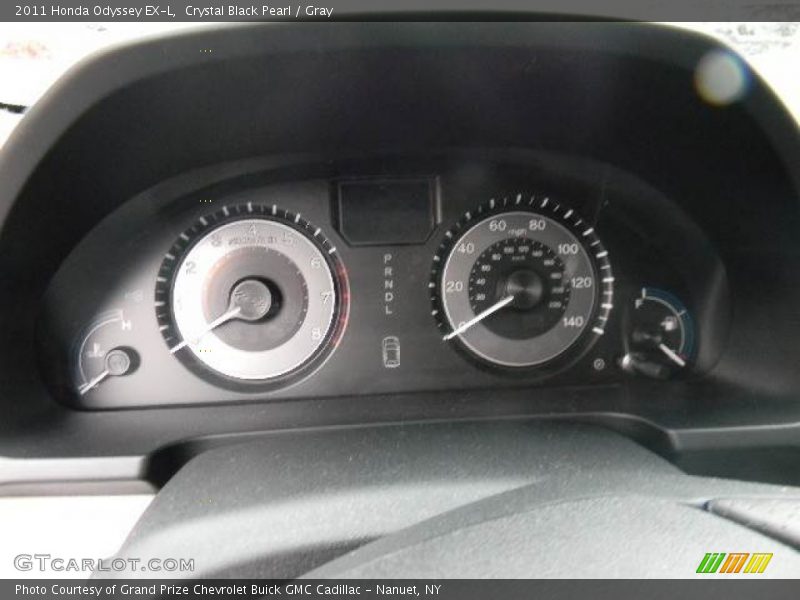 Crystal Black Pearl / Gray 2011 Honda Odyssey EX-L