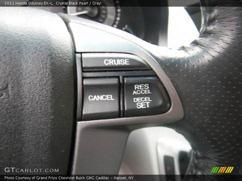 Crystal Black Pearl / Gray 2011 Honda Odyssey EX-L