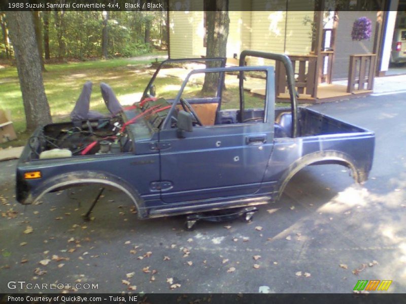 Black / Black 1988 Suzuki Samurai Convertible 4x4