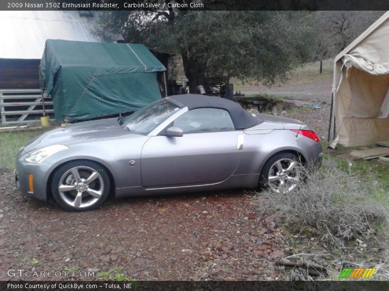 Carbon Silver / Carbon Cloth 2009 Nissan 350Z Enthusiast Roadster