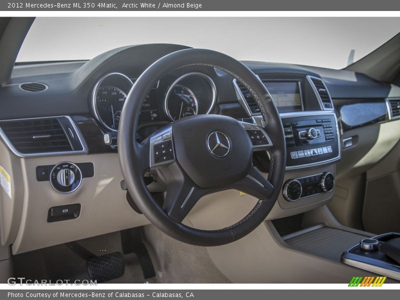 Arctic White / Almond Beige 2012 Mercedes-Benz ML 350 4Matic