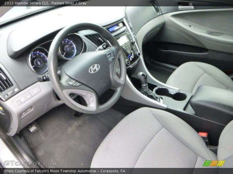 Radiant Silver / Gray 2013 Hyundai Sonata GLS