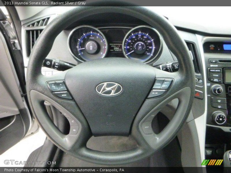 Radiant Silver / Gray 2013 Hyundai Sonata GLS