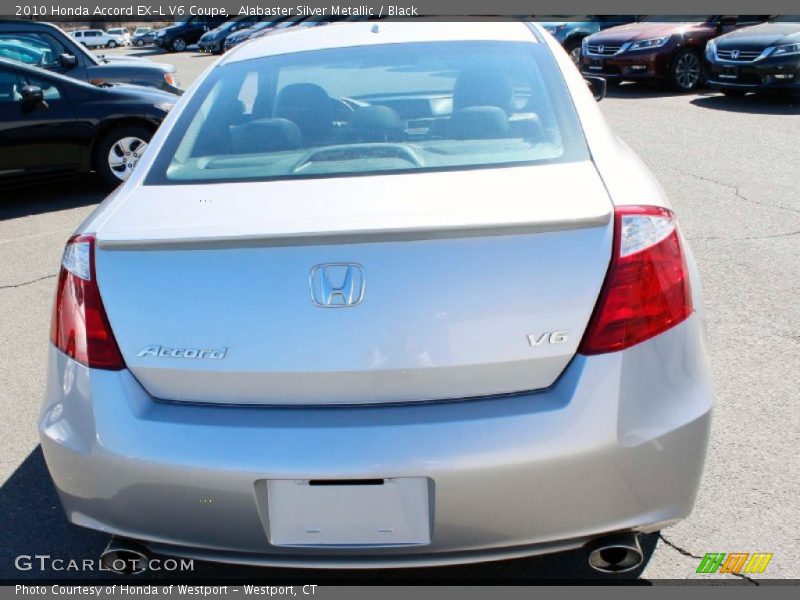 Alabaster Silver Metallic / Black 2010 Honda Accord EX-L V6 Coupe