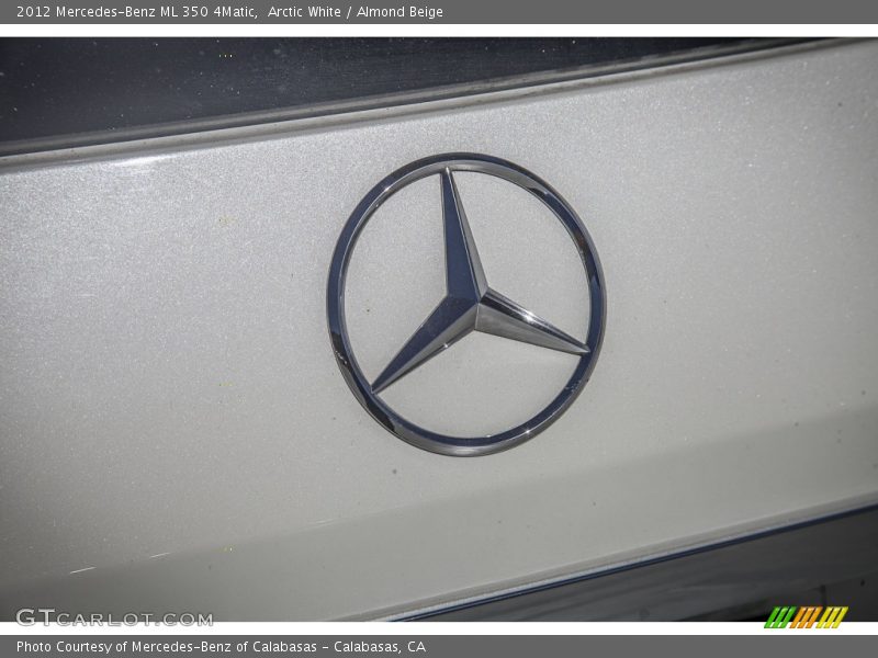 Arctic White / Almond Beige 2012 Mercedes-Benz ML 350 4Matic
