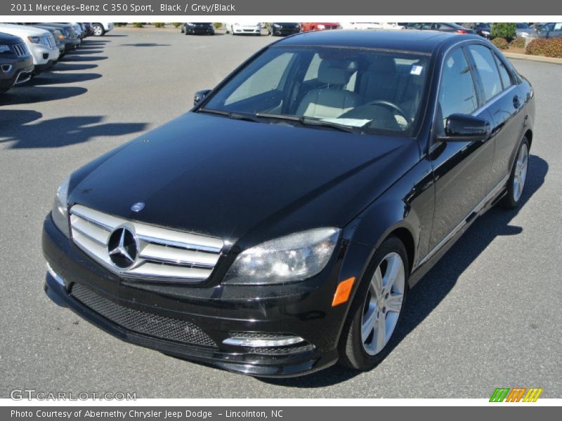 Black / Grey/Black 2011 Mercedes-Benz C 350 Sport