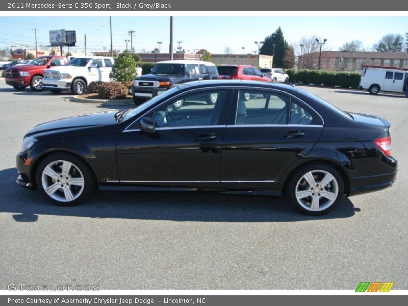 Black / Grey/Black 2011 Mercedes-Benz C 350 Sport