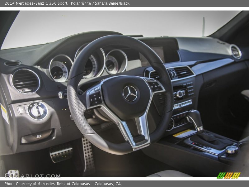 Polar White / Sahara Beige/Black 2014 Mercedes-Benz C 350 Sport