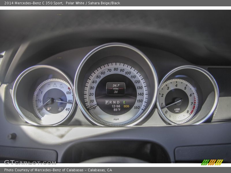 Polar White / Sahara Beige/Black 2014 Mercedes-Benz C 350 Sport