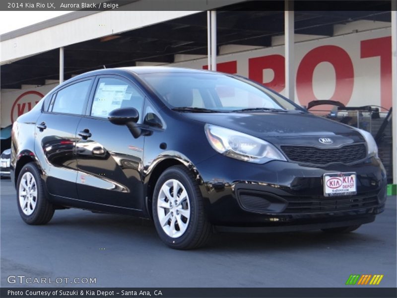 Aurora Black / Beige 2014 Kia Rio LX