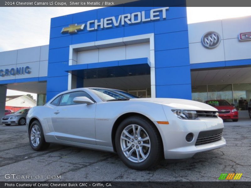 Silver Ice Metallic / Black 2014 Chevrolet Camaro LS Coupe