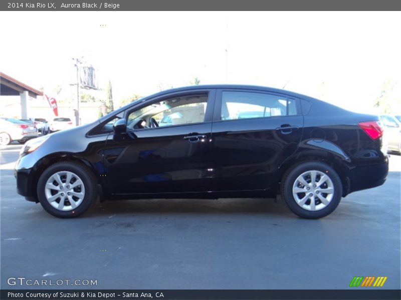 Aurora Black / Beige 2014 Kia Rio LX