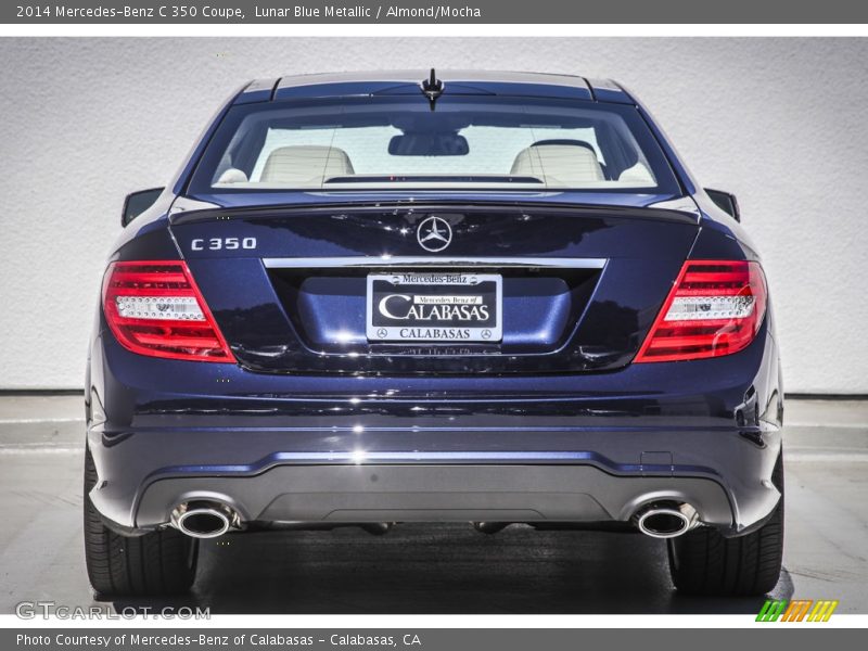 Lunar Blue Metallic / Almond/Mocha 2014 Mercedes-Benz C 350 Coupe