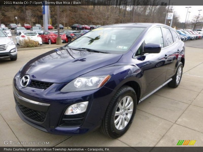 Stormy Blue Mica / Black 2011 Mazda CX-7 i Sport