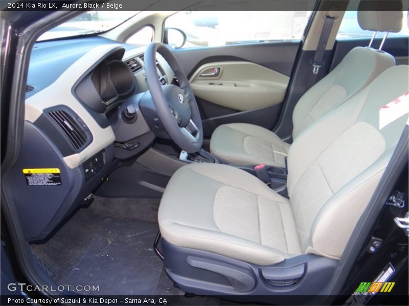  2014 Rio LX Beige Interior