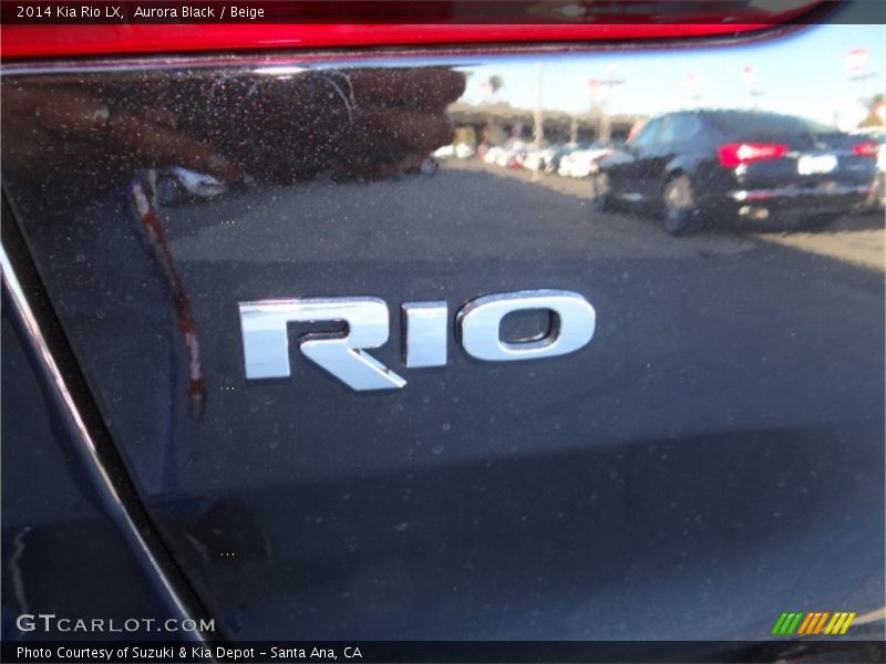Aurora Black / Beige 2014 Kia Rio LX