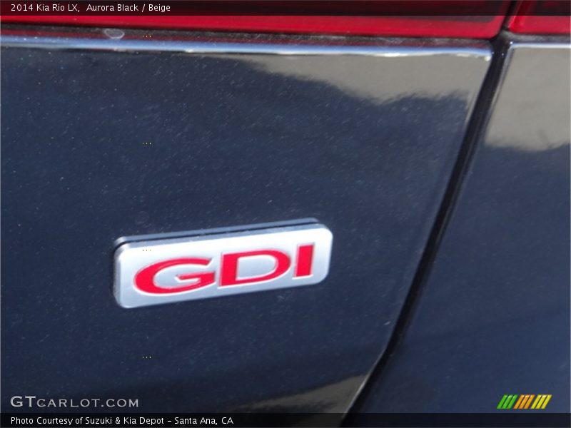 Aurora Black / Beige 2014 Kia Rio LX
