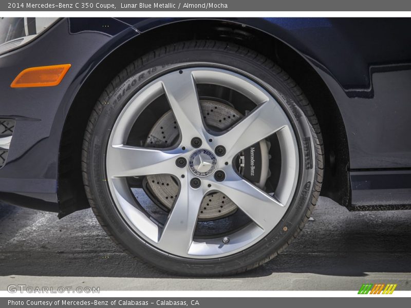 Lunar Blue Metallic / Almond/Mocha 2014 Mercedes-Benz C 350 Coupe