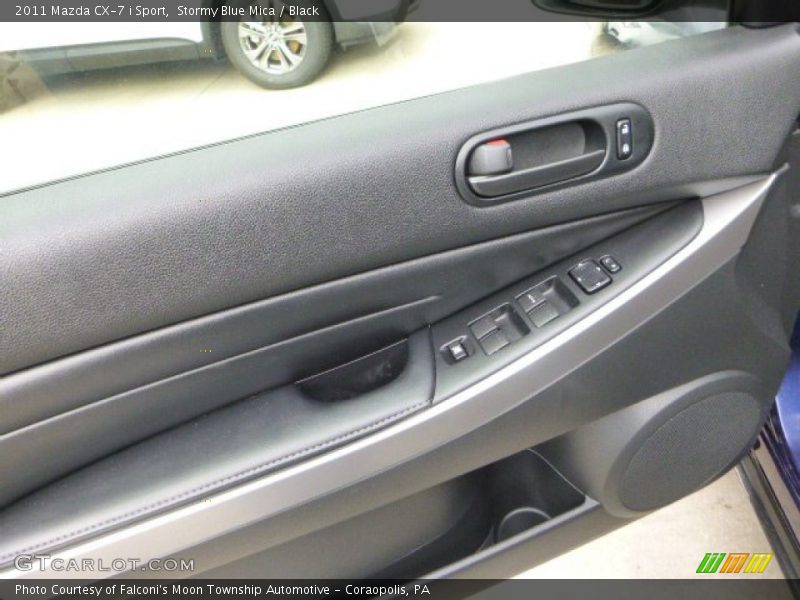 Stormy Blue Mica / Black 2011 Mazda CX-7 i Sport
