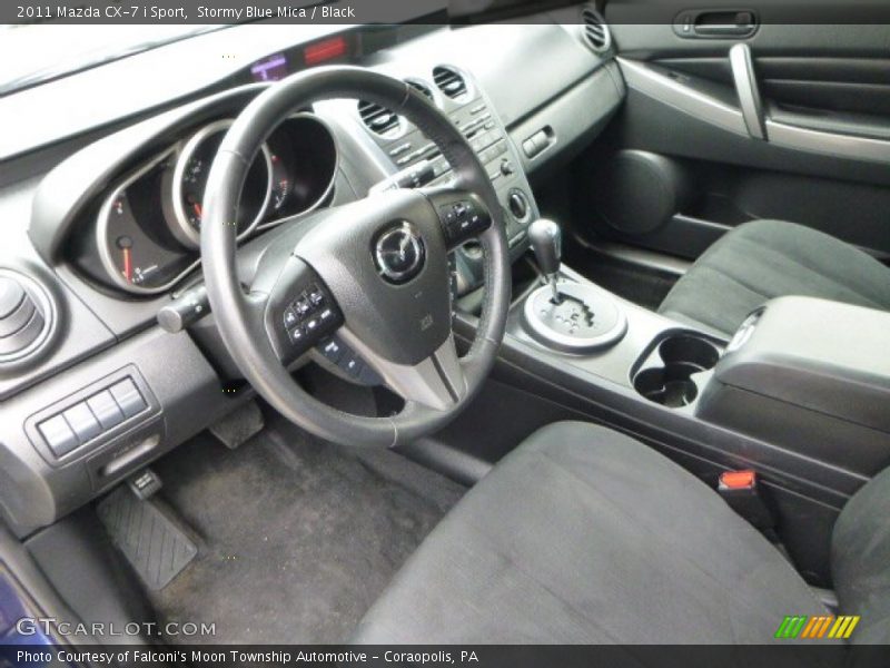 Stormy Blue Mica / Black 2011 Mazda CX-7 i Sport