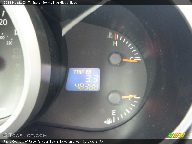 Stormy Blue Mica / Black 2011 Mazda CX-7 i Sport