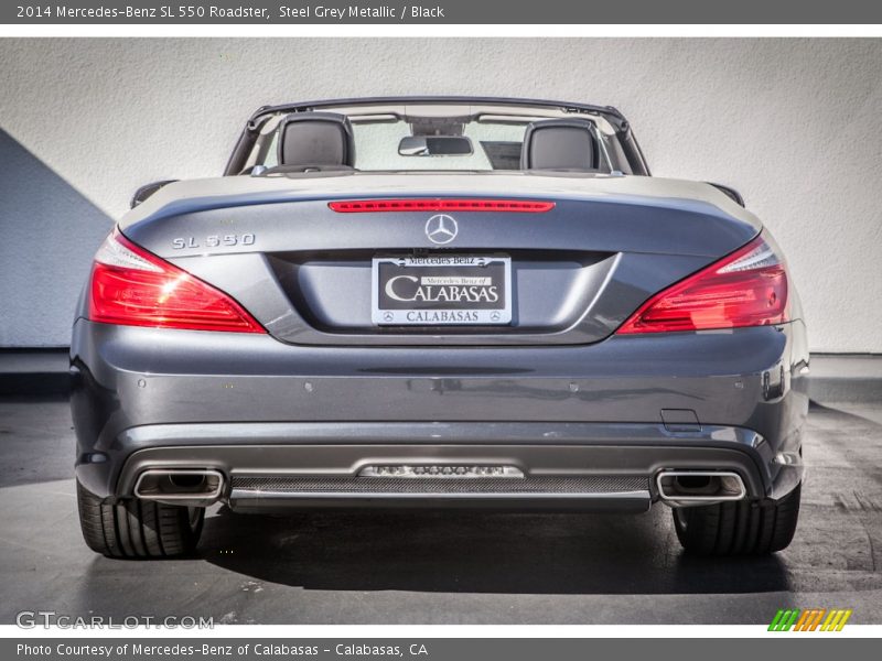 Steel Grey Metallic / Black 2014 Mercedes-Benz SL 550 Roadster
