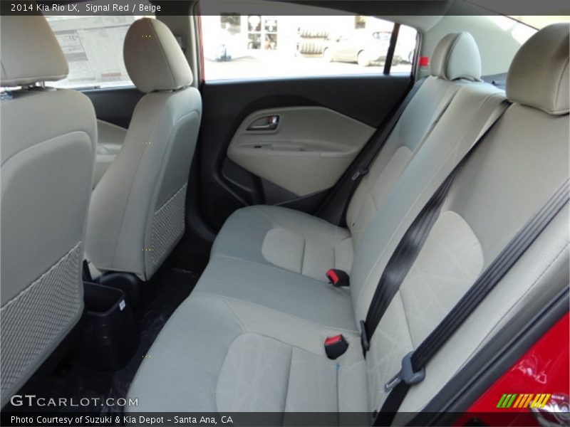 Signal Red / Beige 2014 Kia Rio LX