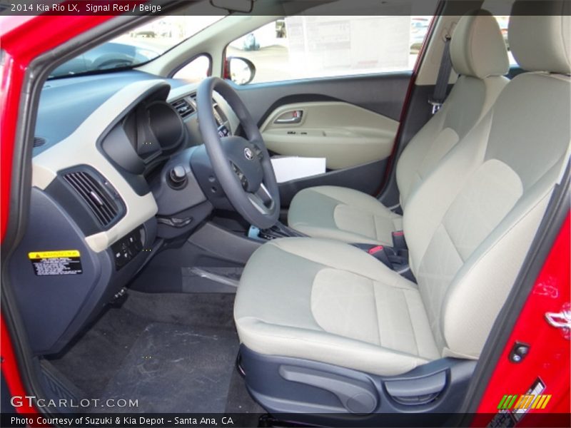 Signal Red / Beige 2014 Kia Rio LX