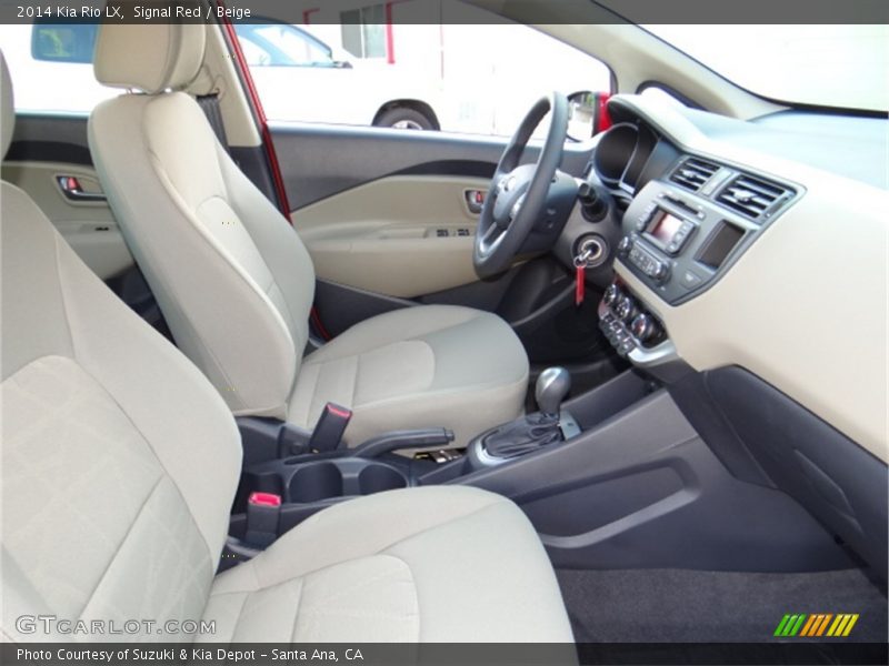 Signal Red / Beige 2014 Kia Rio LX