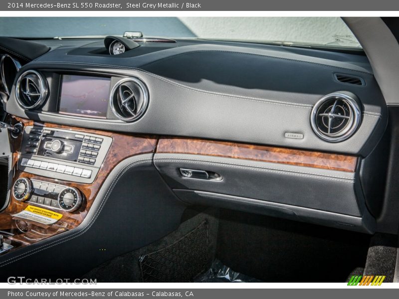 Steel Grey Metallic / Black 2014 Mercedes-Benz SL 550 Roadster