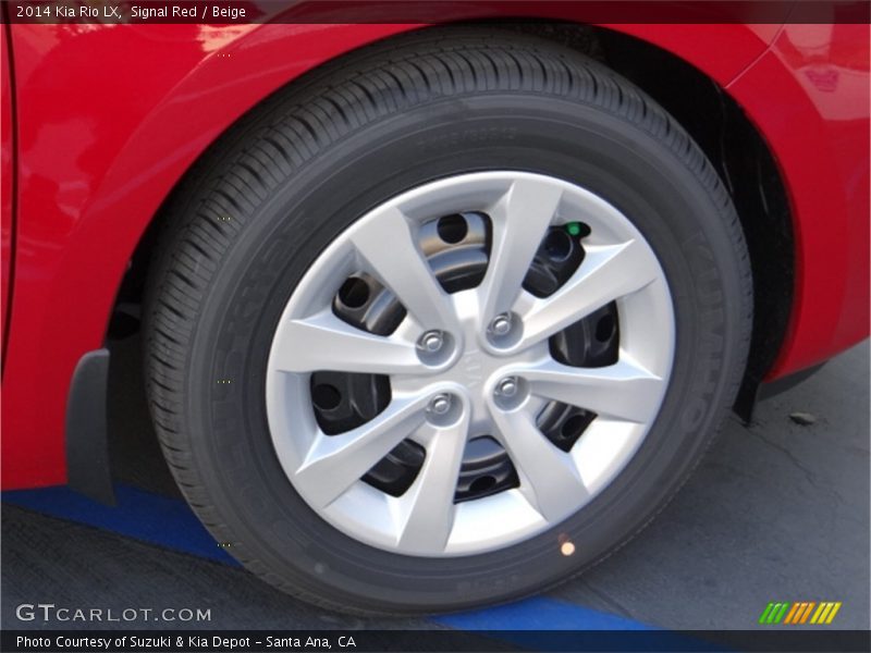 Signal Red / Beige 2014 Kia Rio LX