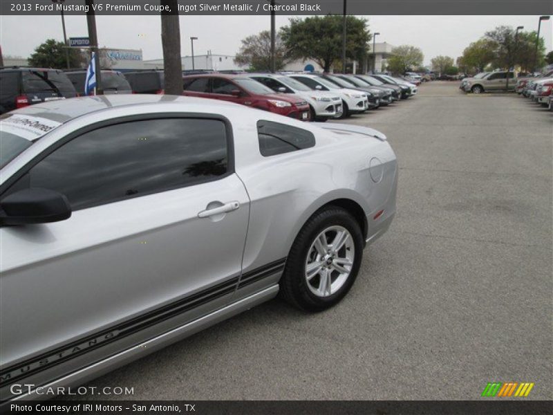 Ingot Silver Metallic / Charcoal Black 2013 Ford Mustang V6 Premium Coupe