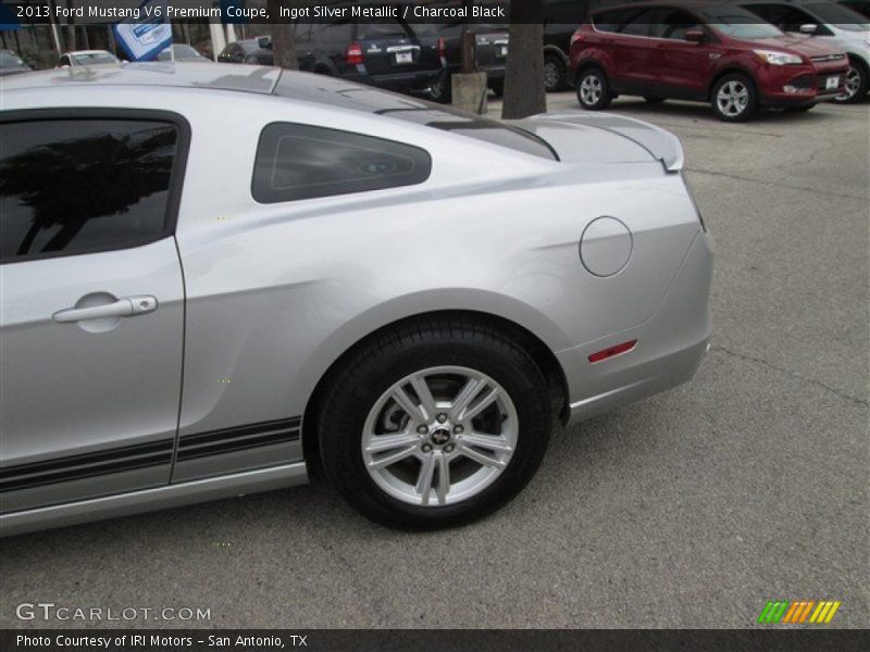 Ingot Silver Metallic / Charcoal Black 2013 Ford Mustang V6 Premium Coupe