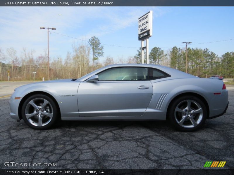 Silver Ice Metallic / Black 2014 Chevrolet Camaro LT/RS Coupe