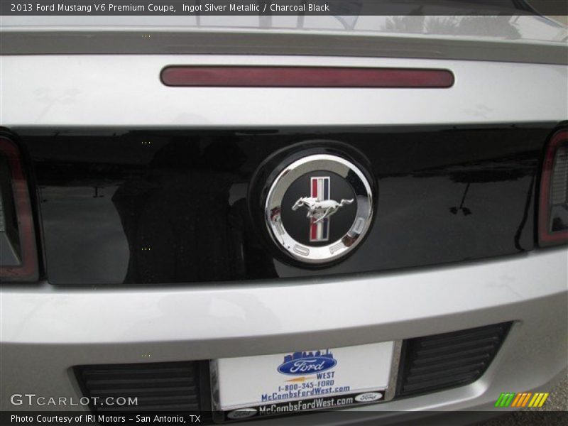 Ingot Silver Metallic / Charcoal Black 2013 Ford Mustang V6 Premium Coupe