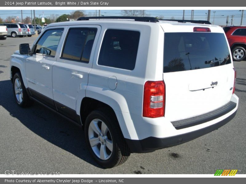 Bright White / Dark Slate Gray 2014 Jeep Patriot Latitude