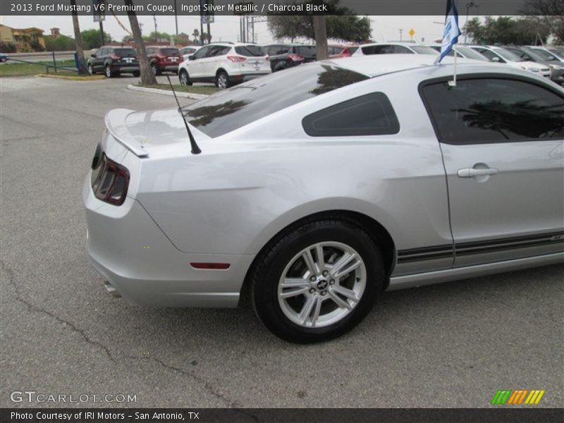 Ingot Silver Metallic / Charcoal Black 2013 Ford Mustang V6 Premium Coupe