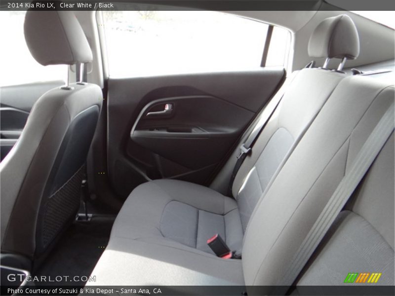 Clear White / Black 2014 Kia Rio LX