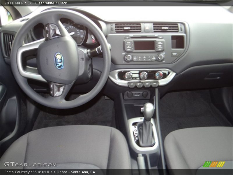 Clear White / Black 2014 Kia Rio LX