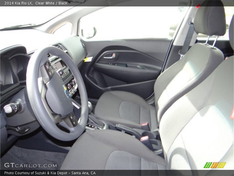 Clear White / Black 2014 Kia Rio LX