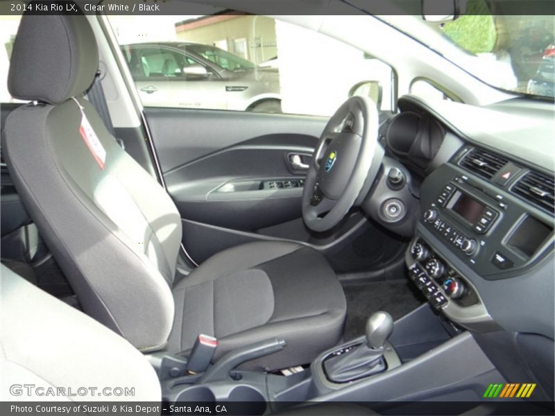 Clear White / Black 2014 Kia Rio LX