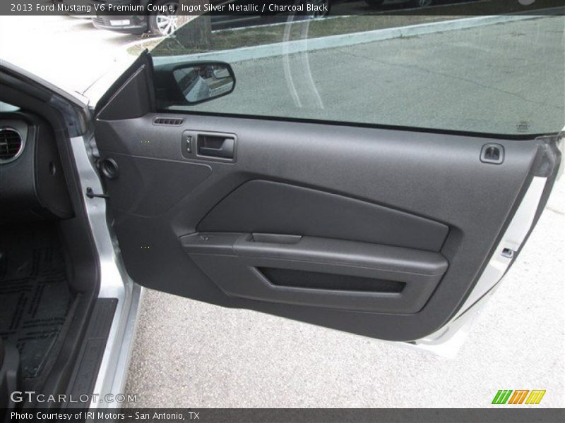 Ingot Silver Metallic / Charcoal Black 2013 Ford Mustang V6 Premium Coupe