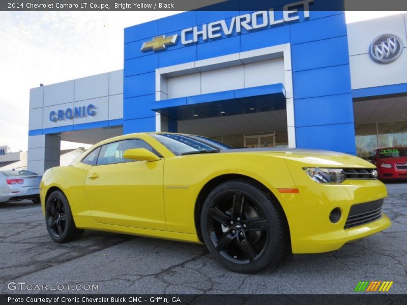 Bright Yellow / Black 2014 Chevrolet Camaro LT Coupe